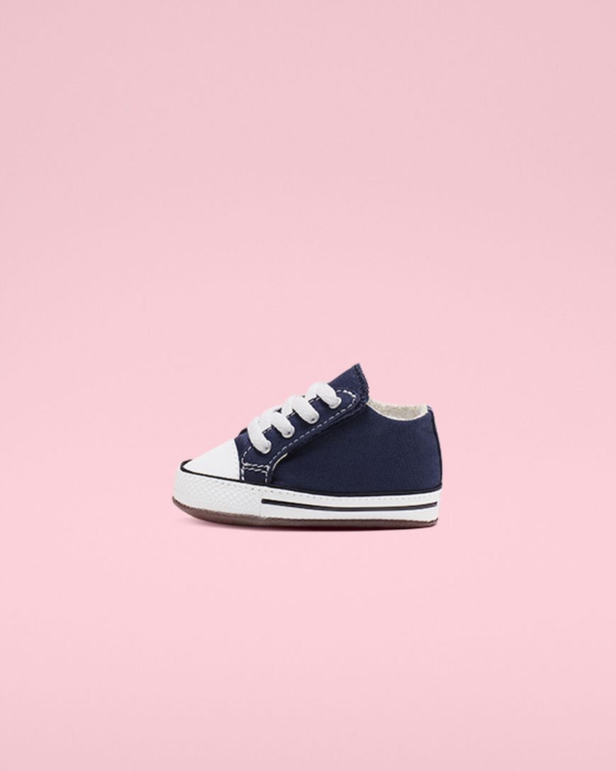 Girls' Converse Chuck Taylor All Star Cribster Easy-On High Top Shoes Navy / Beige White | AU 51904F